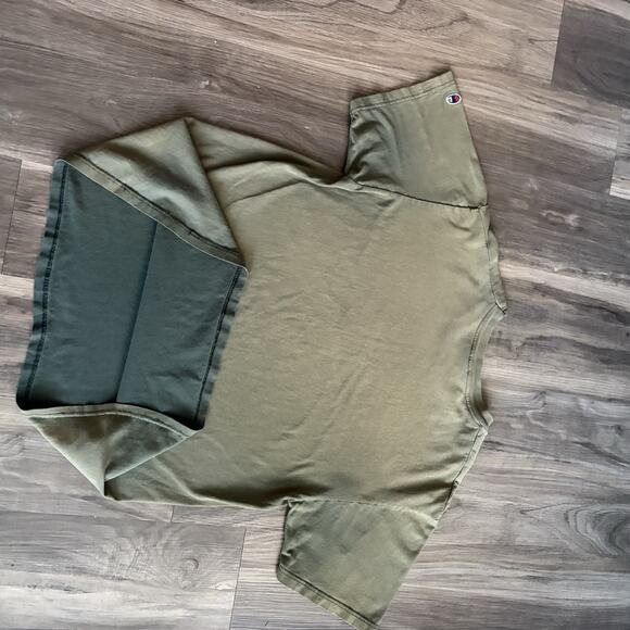 Vintage Sun Faded Gradient Champion T-Shirt Men's Size L Green WIP 1990s - Picture 7 of 7